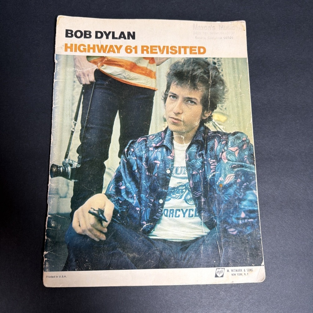 Bob Dylan Highway 61 Revisited Vintage Songbook Sheet Music M Witmark & Sons